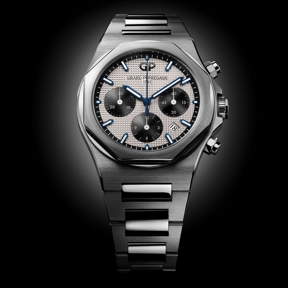 The iconic design of the chronograph