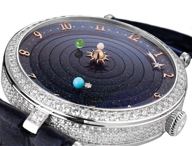 The Lady Arpels Planétarkium illustrates the sun and the closest planets
