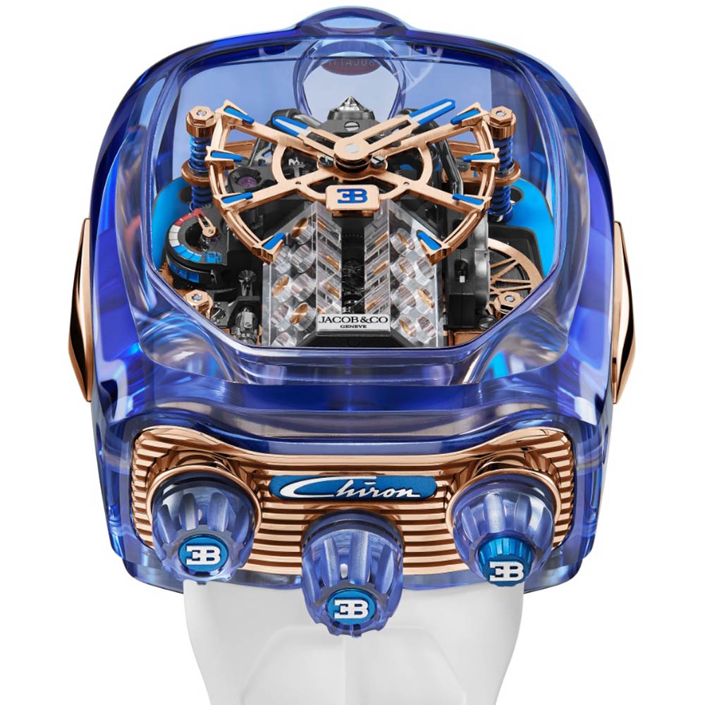 Jacob & Co. Bugatti Chiron tourbillon Blue Sapphire Crystal